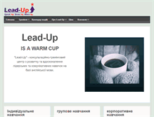 Tablet Screenshot of leaduptraining.com